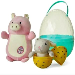 Squishmallow Hugmee Peter Pig + Mystery easter Egg 2022 SEALED Bee Happy Aldi